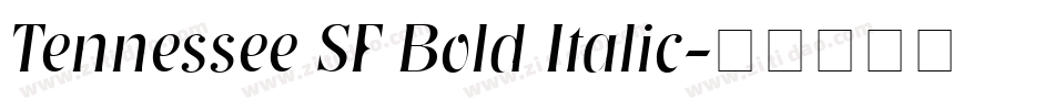 Tennessee SF Bold Italic字体转换